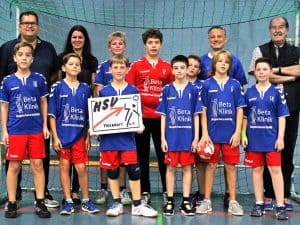 Foerderung des Jugendsports – Nadine und Stefan Mühlbauer unterstützen den HSV Troisdorf