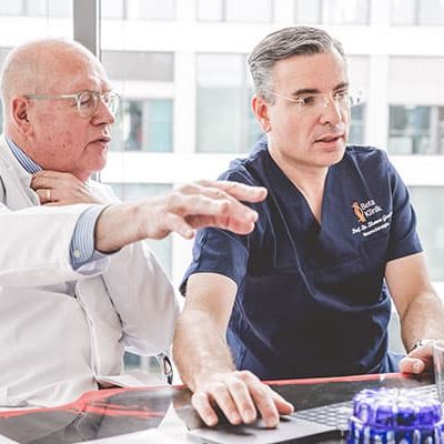 Prof. Elger im Gespräch mit Prof. Gasser