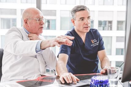 Prof. Elger im Gespräch mit Prof. Gasser