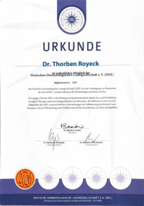 DDL Urkunde Dr. Royeck