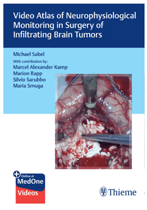 Buch von Prof Sabel und Prof Rapp zur Überprüfung wichtiger neuroonkologischer Funktion während einer Gehirntumor-Operation: Thieme Verlag